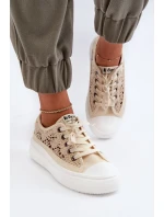 Krajkové dámské tenisky Lee Cooper béžová Krajkové dámské tenisky Lee Cooper béžová