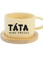 TÁTA MIMO PROVOZ - žlutý hrníček makronka 200 ml