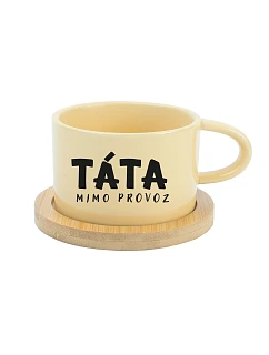 TÁTA MIMO PROVOZ - žlutý hrníček makronka 200 ml