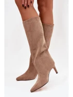 Kozačky na podpatku model 221146 Step in style Kozačky na podpatku model 221146 Step in style