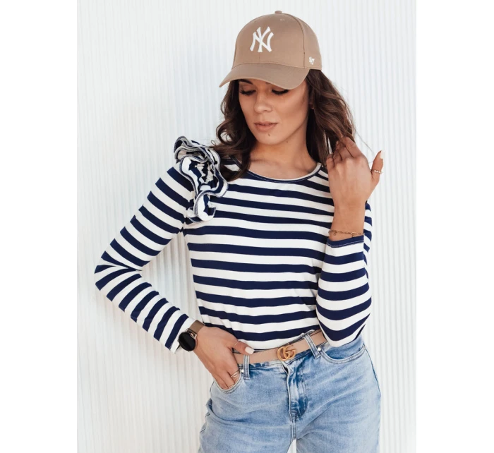 Dámská pruhovaná halenka MORAS navy blue FashionStreet RY2348