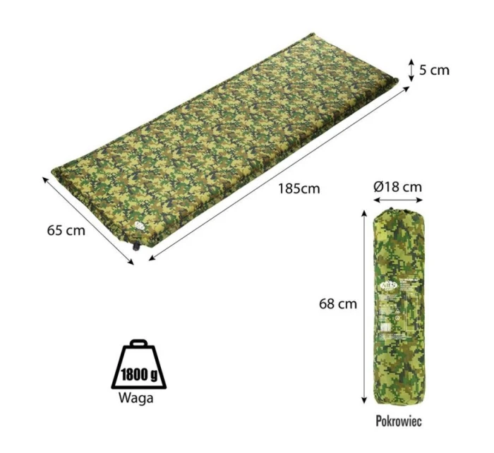 Samonafukovací karimatka Nils Camp 5 cm model 21233188 - Nils Extreme Samonafukovací karimatka Nils Camp 5 cm model 21233188 - Nils Extreme