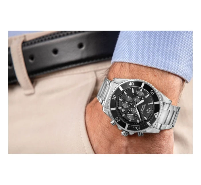 Pánské hodinky Giewont Chronograph Sapphire Silver GW3970-B2 Pánské hodinky Giewont Chronograph Sapphire Silver GW3970-B2