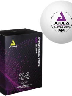 JOOLA PRO 3 STAR MÍČKY NA STOLNÍ TENIS 24KS BÍLÉ