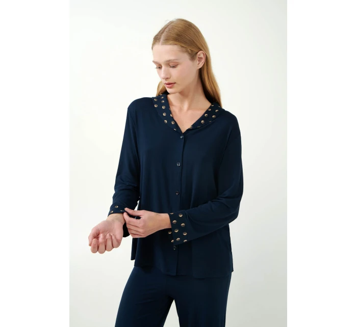 Elegantní pyžamo s knoflíky model 20515618 - Vamp