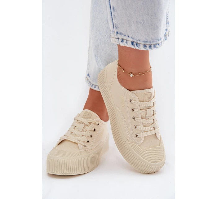 Dámské tenisky na platformě Big Star TT274271 Béžové