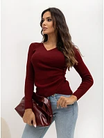 Svetr IR SW 57851.80, vínový Svetr IR SW 57851.80, vínový