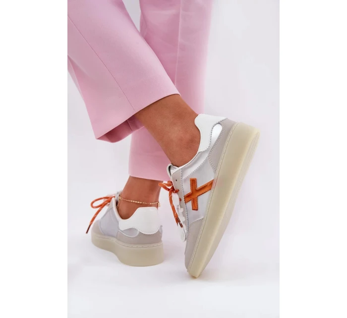 Dámské nízké sportovní boty – stříbrné Zelevelis Dámské nízké sportovní boty – stříbrné Zelevelis