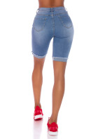 Sexy Capri džíny s vysokým pasem