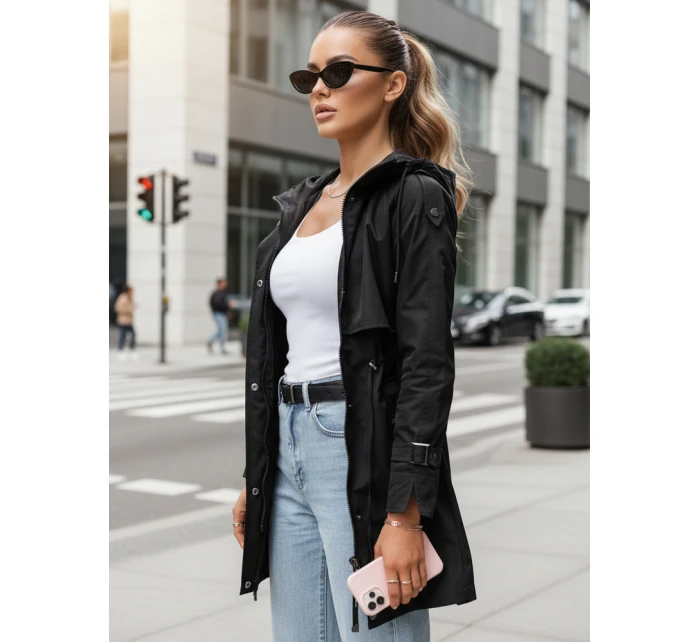 Dámská přechodná bunda parka BRENS černá FashionStreet TY4230