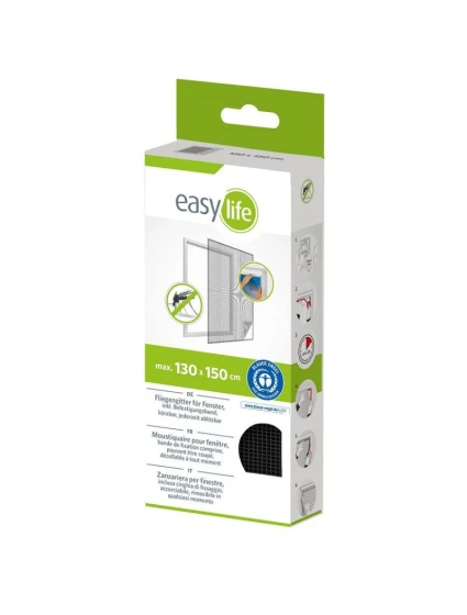 MOSKYTIÉRA DO OKNA 130X150 ČERNÝ POLYESTER + PÁSEK NA SUCHÝ ZIP MOSKYTIÉRA DO OKNA 130X150 ČERNÝ POLYESTER + PÁSEK NA SUCHÝ ZIP