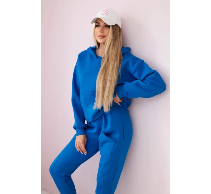 Zateplená sada mikinových + kalhot chrpově modrá Zateplená sada mikinových + kalhot chrpově modrá