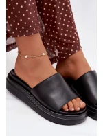 Dámské nazouváky na platformě Černé model 21918978 - Boto