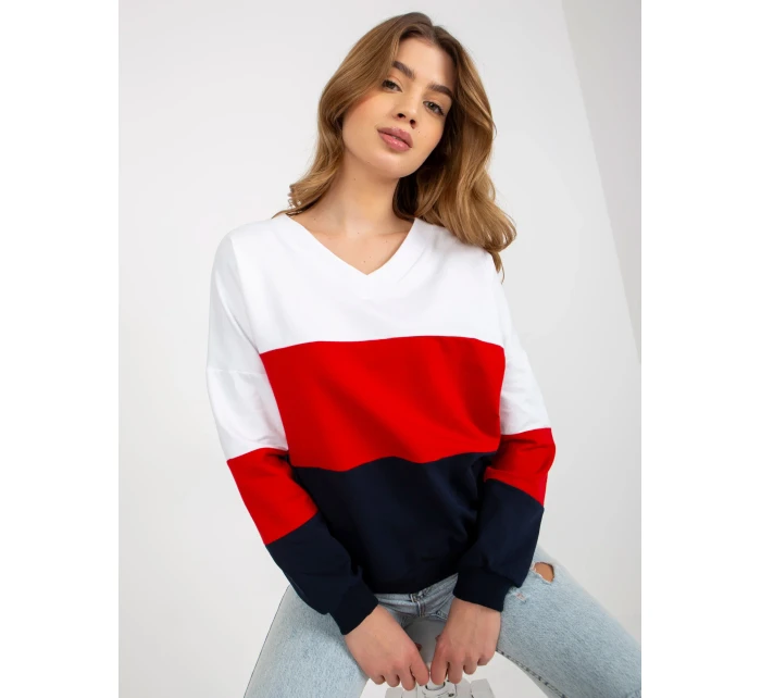 Mikina RV BL model 17963971 bílá a tmavě modrá - FPrice