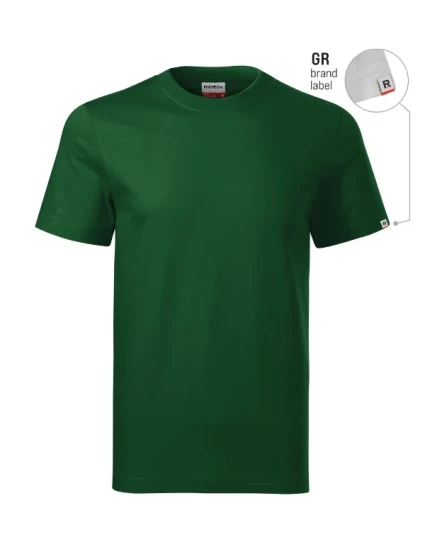 Base tričko unisex lahvově zelená 06 (brand label)