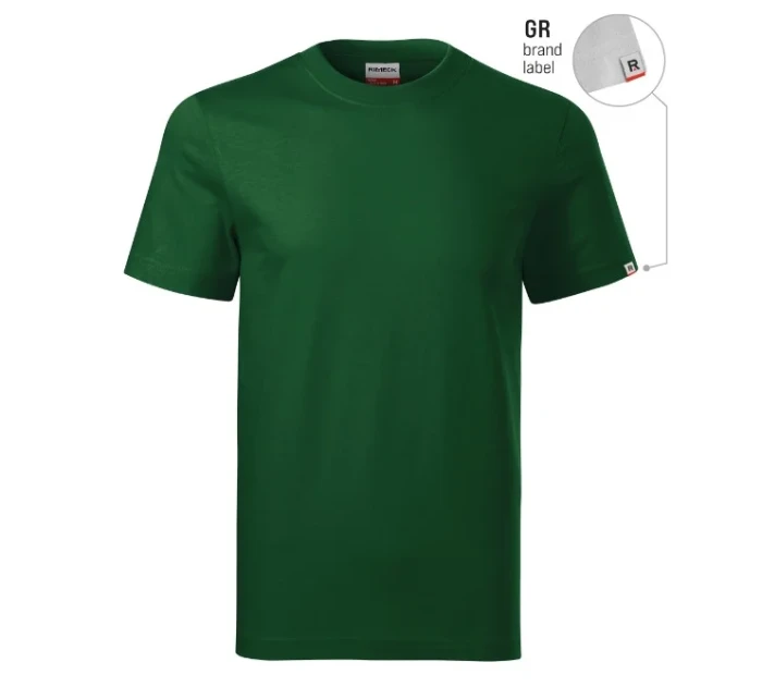 Base tričko unisex lahvově zelená 06 (brand label)