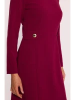 Dámské šaty model 21800741 Bordó - STYLOVE