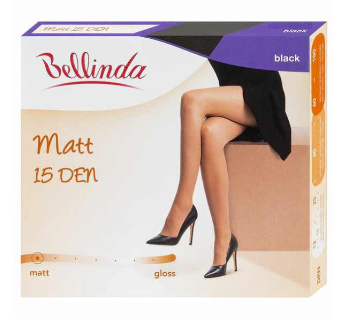 Dámské matné punčochové kalhoty MATT 15 DEN - BELLINDA - černá