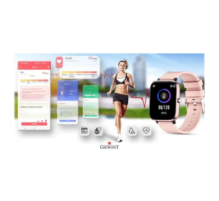 Chytré hodinky Giewont Pink GW230-1