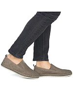 Pánské kožené mokasíny hnědé ažurové pohodlné Rieker B5286-25 Pánské kožené mokasíny hnědé ažurové pohodlné Rieker B5286-25