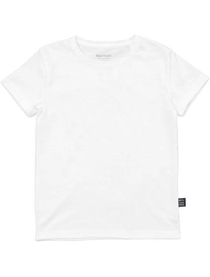 Pure Waste KDTS Dětské tričko z těžké bavlny 74.KDTS white Pure Waste KDTS Dětské tričko z těžké bavlny 74.KDTS white
