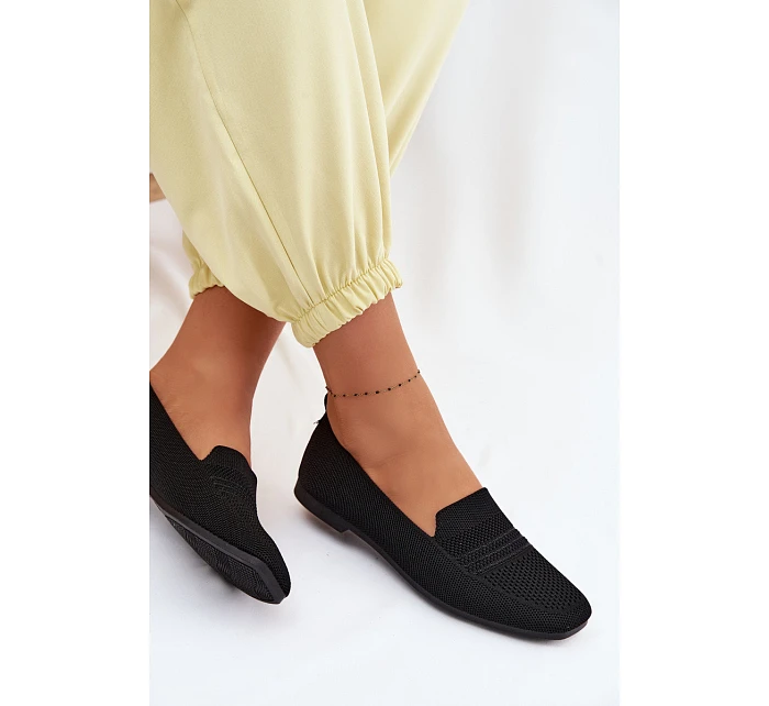 Materiálové Dámské Mokasiny Černé model 22102816 - Boto