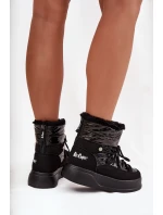 Dámské sněhule na platformě Lee Cooper – černé Dámské sněhule na platformě Lee Cooper – černé