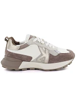 Dámské kožené sportovní polobotky béžové Kobbo 66954