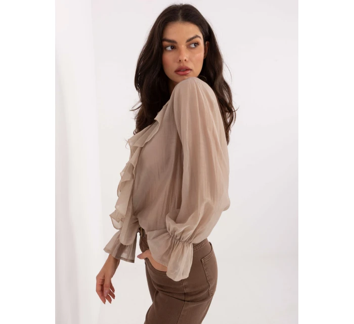 Koszula IT KS model 21789121 beżowy - FPrice Koszula IT KS model 21789121 beżowy - FPrice