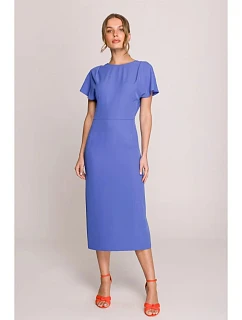 Tužkové šaty S398  královsky modré - Stylove