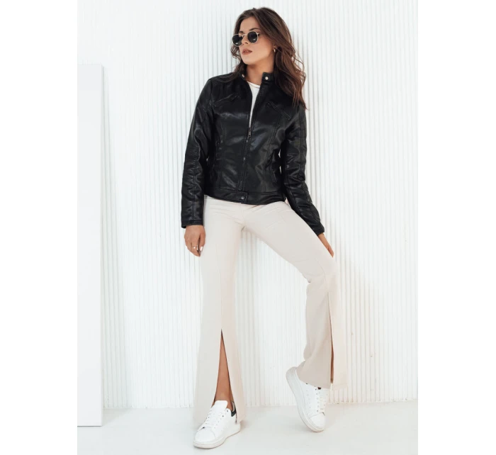 Dámská kožená bunda černá Dstreet model 21973150 - FashionStreet