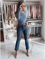 Dámská halenka s odhalenými rameny SHOWIT modrá FashionStreet MY2427