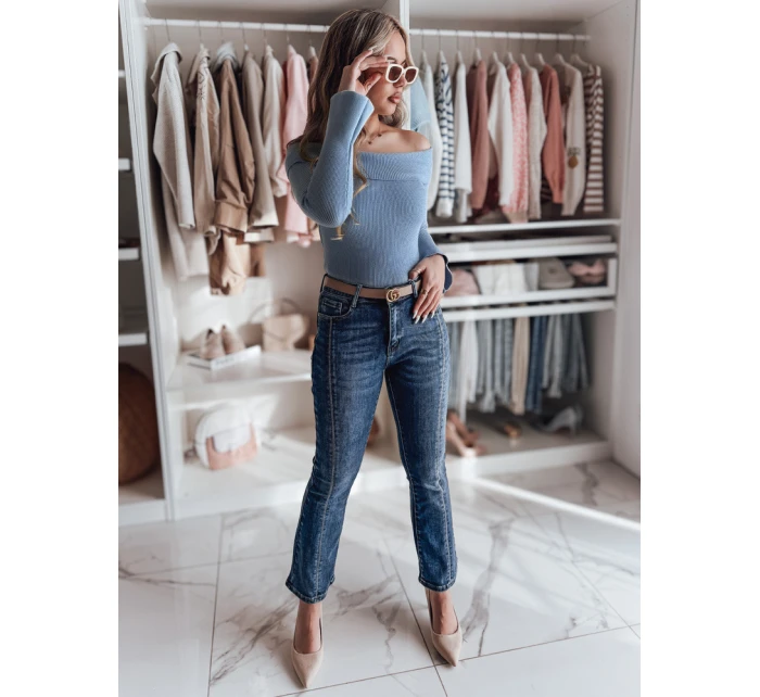 Dámská halenka s odhalenými rameny SHOWIT modrá FashionStreet MY2427