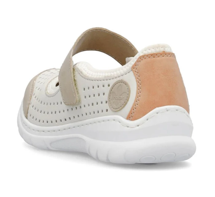 Pohodlná polobotka W béžová model 22033608 - Rieker