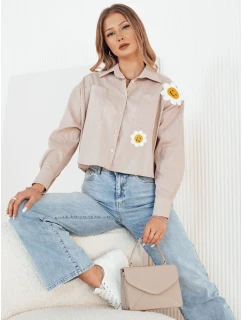 Dámská světle hnědá košile MISUN Dstreet DY0410