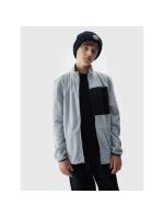 Chlapecký běžný fleece se stojáčkem - šedý 4F Junior Chlapecký běžný fleece se stojáčkem - šedý 4F Junior