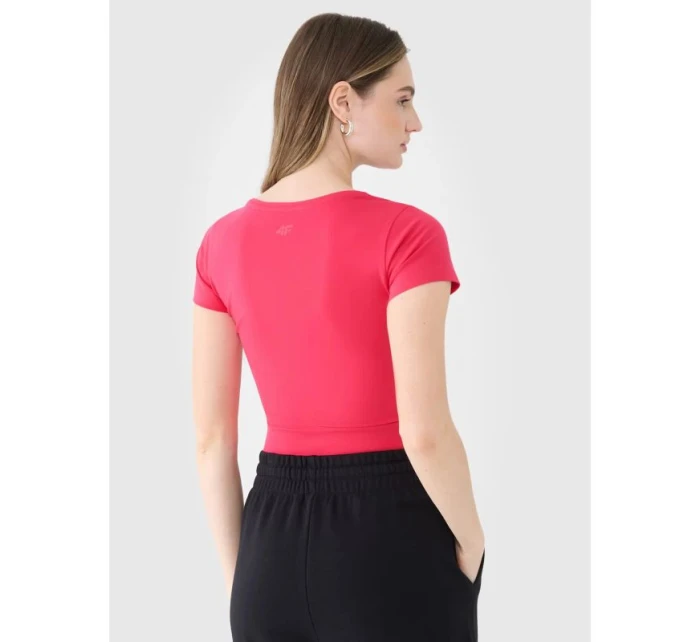 Dámské hladké tričko 4F 4FRSS25TTSHF2695-54S Dámské hladké tričko 4F 4FRSS25TTSHF2695-54S