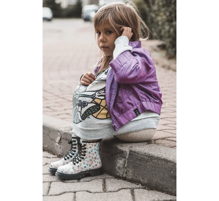 Dětské třpytivé boty s vícebarevnými vzory Reggie