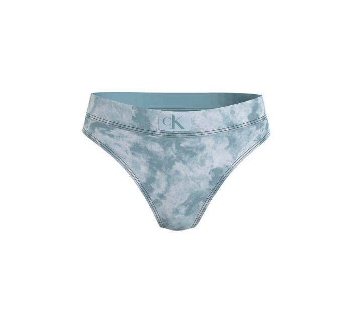 Dámské plavkové kalhotky KW0KW02124 0GY modrá - Calvin Klein