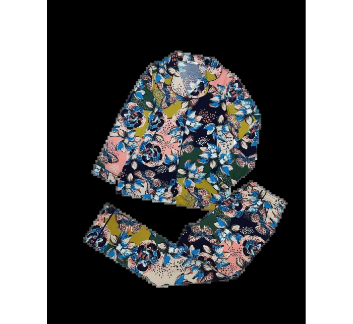 Dámské pyžamo 175/099 tm. modré s motýly - Karol