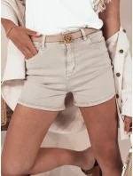 Dámské džínové šortky GLAMWEAR béžové FashionStreet SY0343
