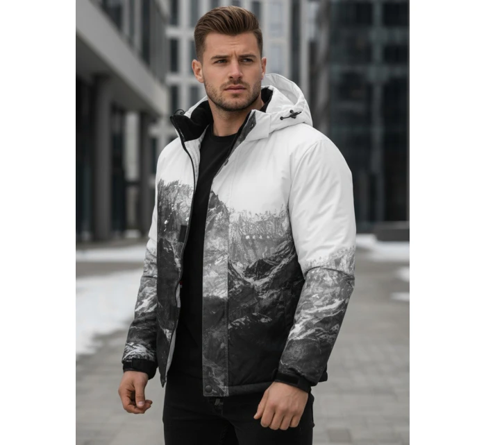 Pánská zimní lyžařská bunda černá model 21995657 - Dstreet Pánská zimní lyžařská bunda černá model 21995657 - Dstreet