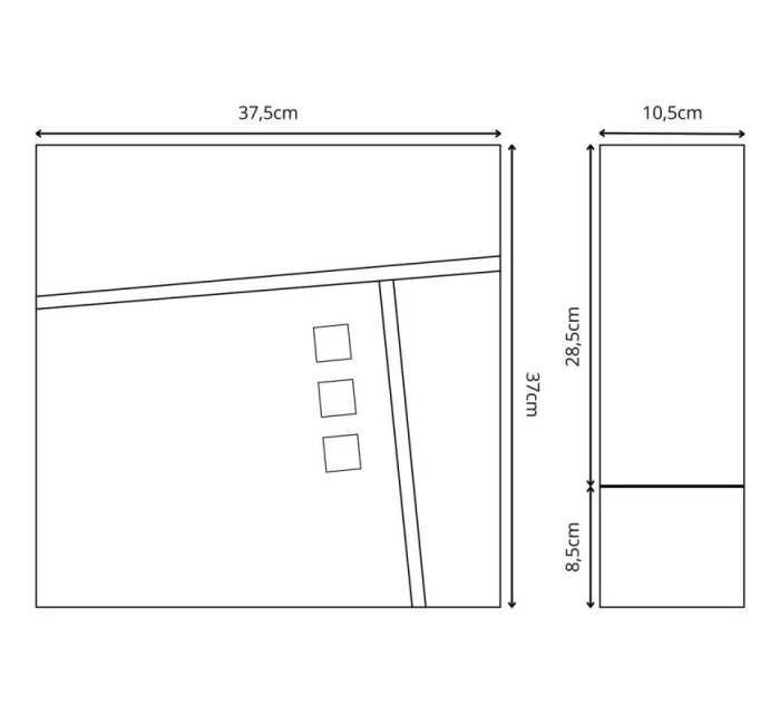 POŠTOVNÍ SCHRÁNKA 37X37X10,5CM 1067544 SASKA GARDEN