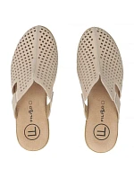 béžové kožené žabky na model 22135952 - FILIPPO