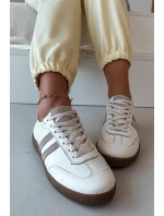 Zazoo N1068 Kožené Nízké Dámské Tenisky Béžové Zazoo N1068 Kožené Nízké Dámské Tenisky Béžové