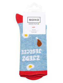 Ponožky SOXO GOOD STUFF - "ZJEDZ JESZCZE" ("Sněz ještě")