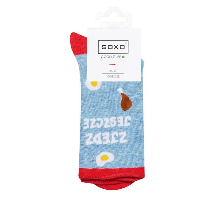 Ponožky SOXO GOOD STUFF - "ZJEDZ JESZCZE" ("Sněz ještě")
