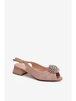 Sandály na podpatku model 225955 Step in style Sandály na podpatku model 225955 Step in style