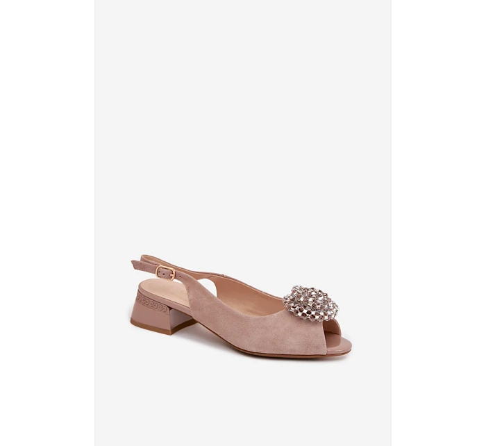 Sandály na podpatku model 225955 Step in style Sandály na podpatku model 225955 Step in style