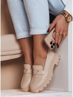 Dámské mokasíny s podrážkou beige Dstreet model 21984168 - FashionStreet